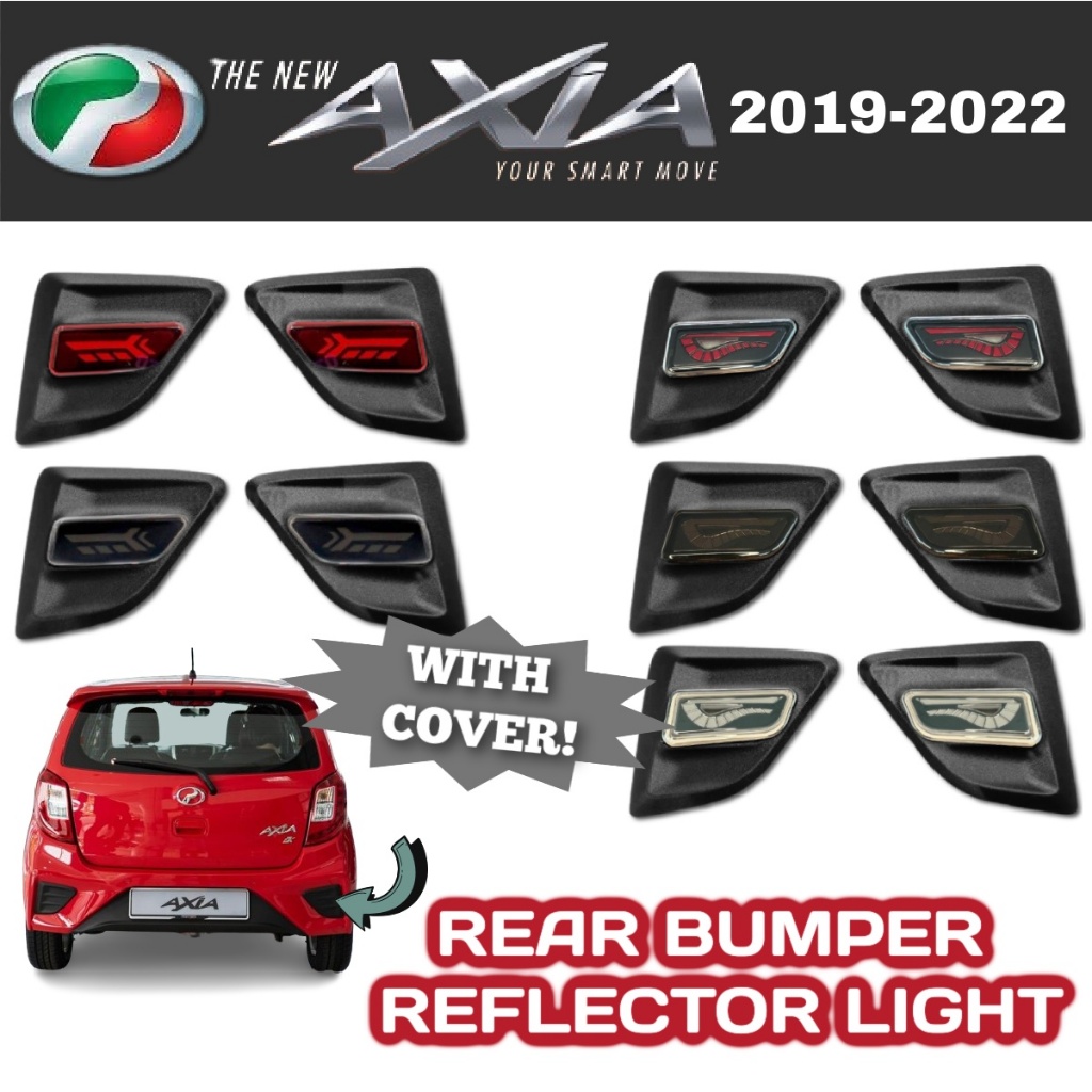 Rear Bumper Reflector Perodua Axia 2019 / Axia Rahmah Light Lamp Cover ...