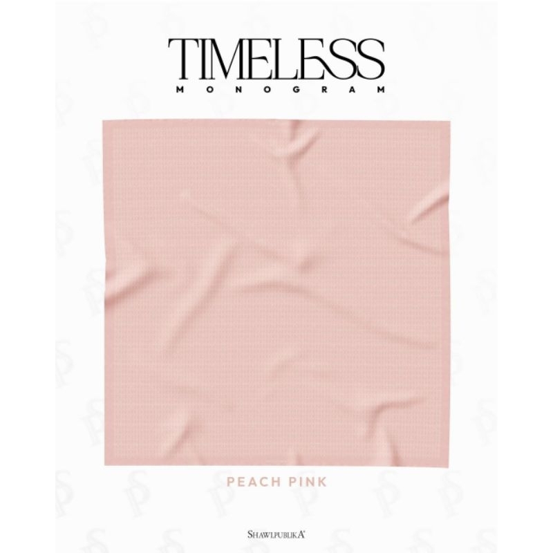 SHAWLPUBLIKA  Tudung Bawal Plain Timeless Monogram  Bidang 45 + 🎁