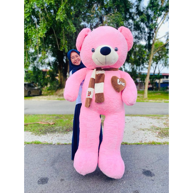  TEDDY BEAR GIANT 2 METER HEART BEAR UNTUK HADIAH BIRTHDAY ANNIVERSARY Illustration 