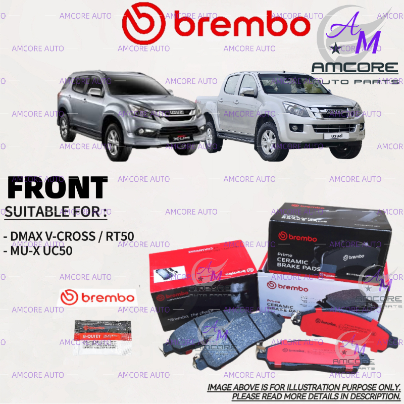 ISUZU DMAX D-MAX V-CROSS / RT50 VCROSS / MU-X UC50 MUX MU X - BREMBO ...