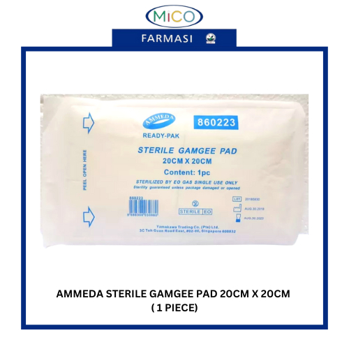 AMMEDA STERILE GAMGEE PAD 20CM X 20CM ( 1 PIECE) - [EXP: - ] | Shopee ...