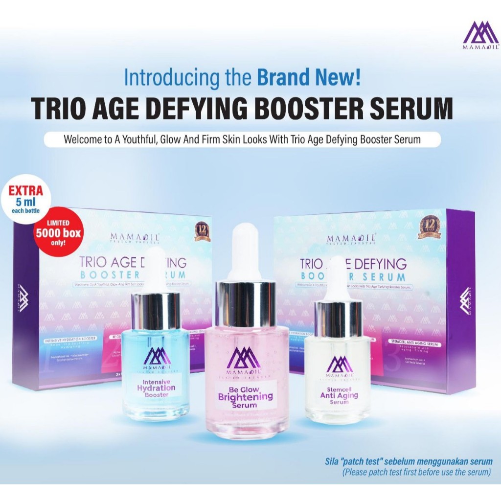 MAMADIL TRIO AGE DEFYING BOOSTER SERUM ORIGINAL | Shopee Malaysia