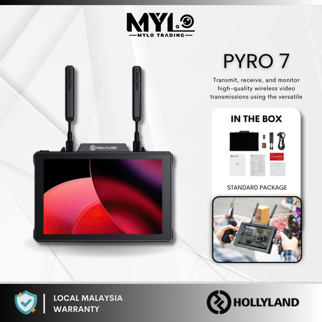 Hollyland Pyro 7 Wireless Transceiver Monitor | 2.4 GHz & 5 GHz Dual ...