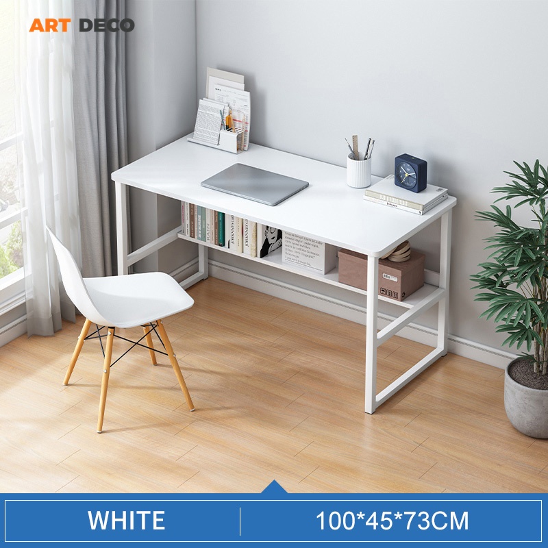 Meja Belajar Small Study Table Modern Writing Table Study Desk Computer ...
