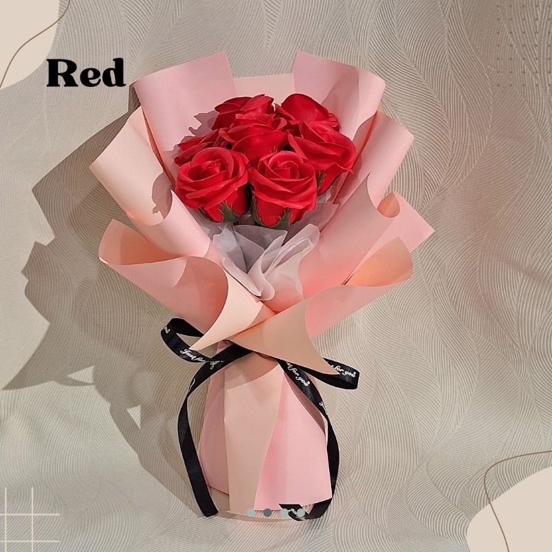 Rose Bouquet Birthday Anniversary Gift for Girlfriend Soap Flower Bouquet  Valentine Day Birthday 520 礼物 玫瑰花束 bunga 136