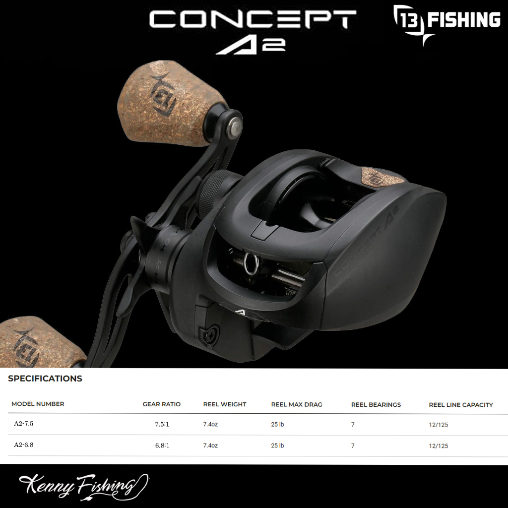 13 Fishing Concept A2 / A3 GEN II BAITCAST REEL MESIN BC | Shopee Malaysia