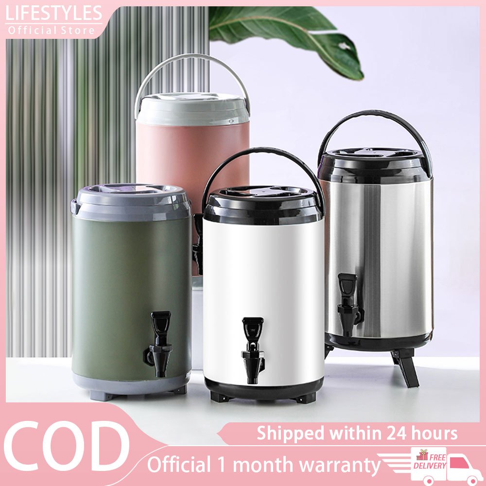 【New】304 Stainless Steel Water Dispenser Hot Cold Insulated Beverage ...