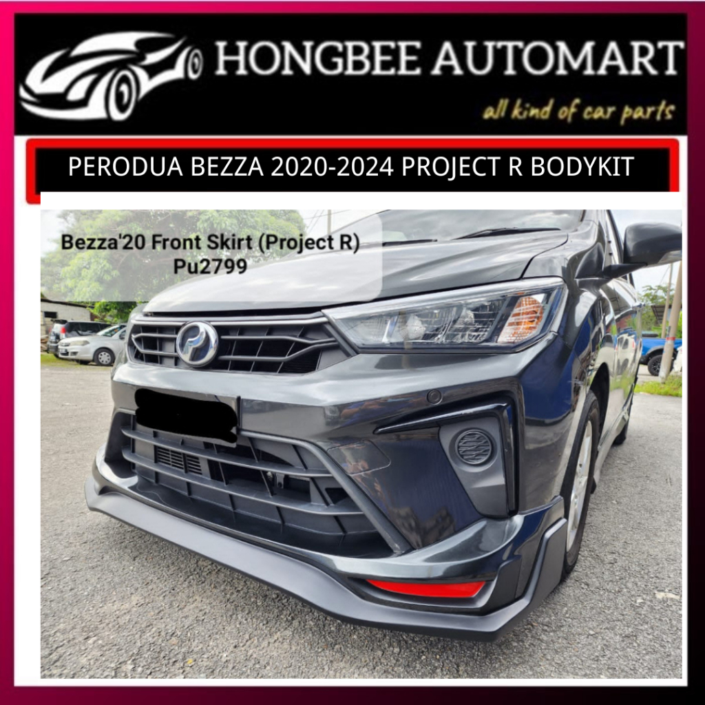 Perodua BEZZA 2020-2024 Project R Bodykit FRONT SIDE AND REAR WITH ...