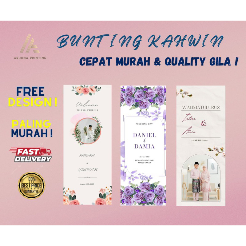 BUNTING KAHWIN 20 DESIGN FREE , MURAH & CEPAT ! | Shopee Malaysia