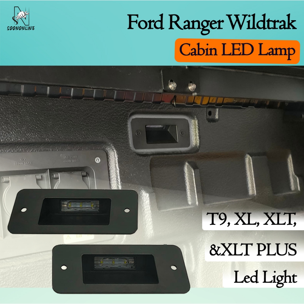 Ford Ranger T9 XL XLT XLT PLUS Wildtrak Cabin LED Lights T9 Cabin Light ...