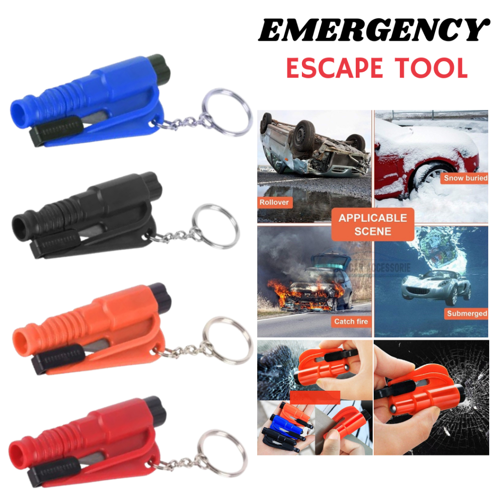 Auto Safety Hammer Car Emergency Escape Window Glass Breaker 2 in 1 Car ...