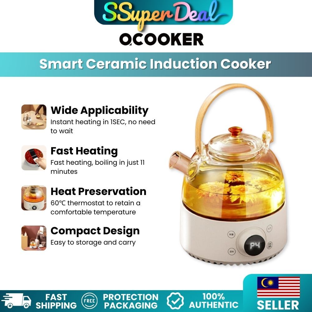 Xiaomi OCOOKER Smart Ceramic Induction Cooker 800W 220V Fast Boiling ...
