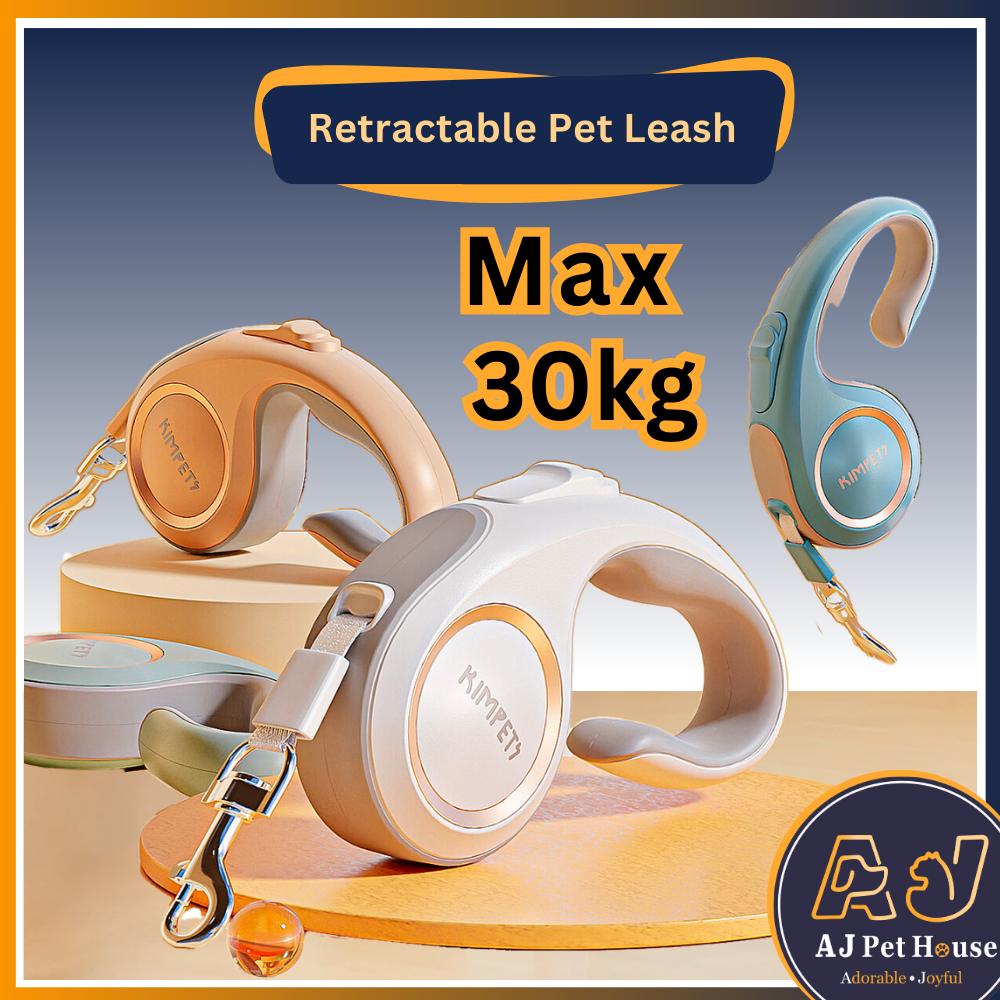 AJPET 3M/5M Cat Dog Leash Heavy Duty Automatic Retractable Rope Outdoor ...