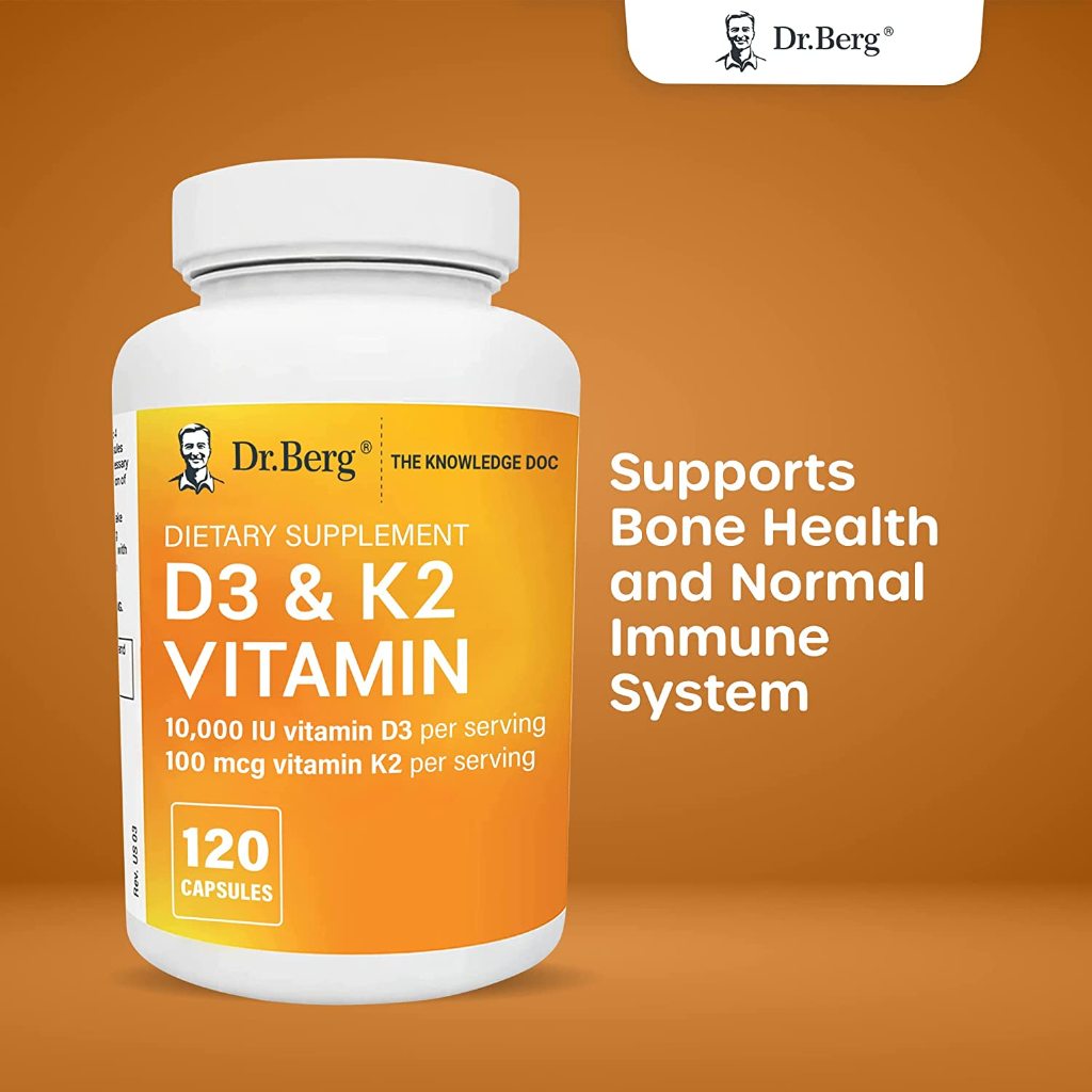 Dr. Berg Maximum Strength 7-in-1 Vitamin D3 K2 5000 IU | Naturally - Foto 6