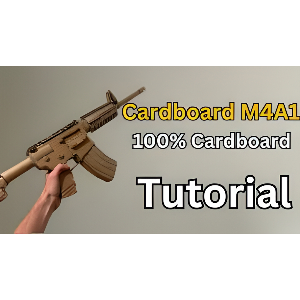 【DIY】《 Cardboard Gun ～ M4A1 》 Digital Version [ PDF ] with Video & Toy ...