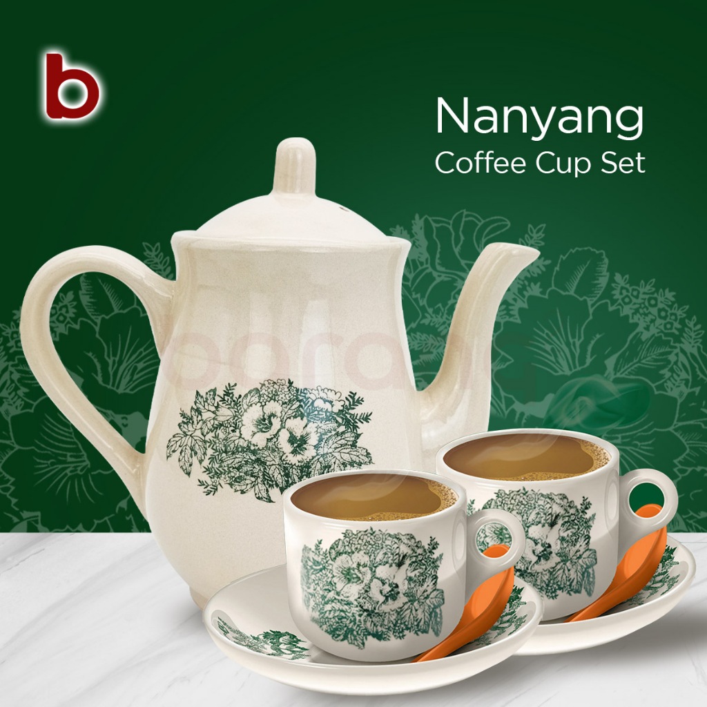 [RAYA] Traditional Nanyang Porcelain Coffee Cup & Pot | Vintage Coffee ...