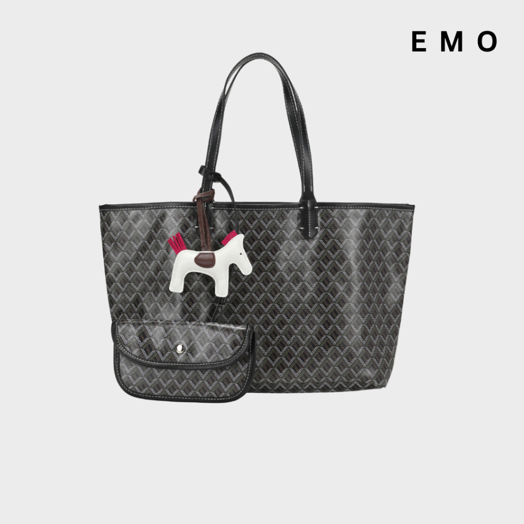 EMO Totebag EMO Korea Desain Baru E Logo Wanita Shopee Malaysia
