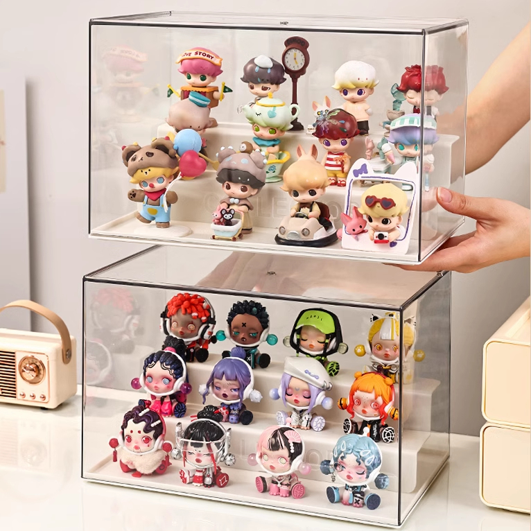 Toy Display Storage Box Doll Transparent Large Capacity Toys ...
