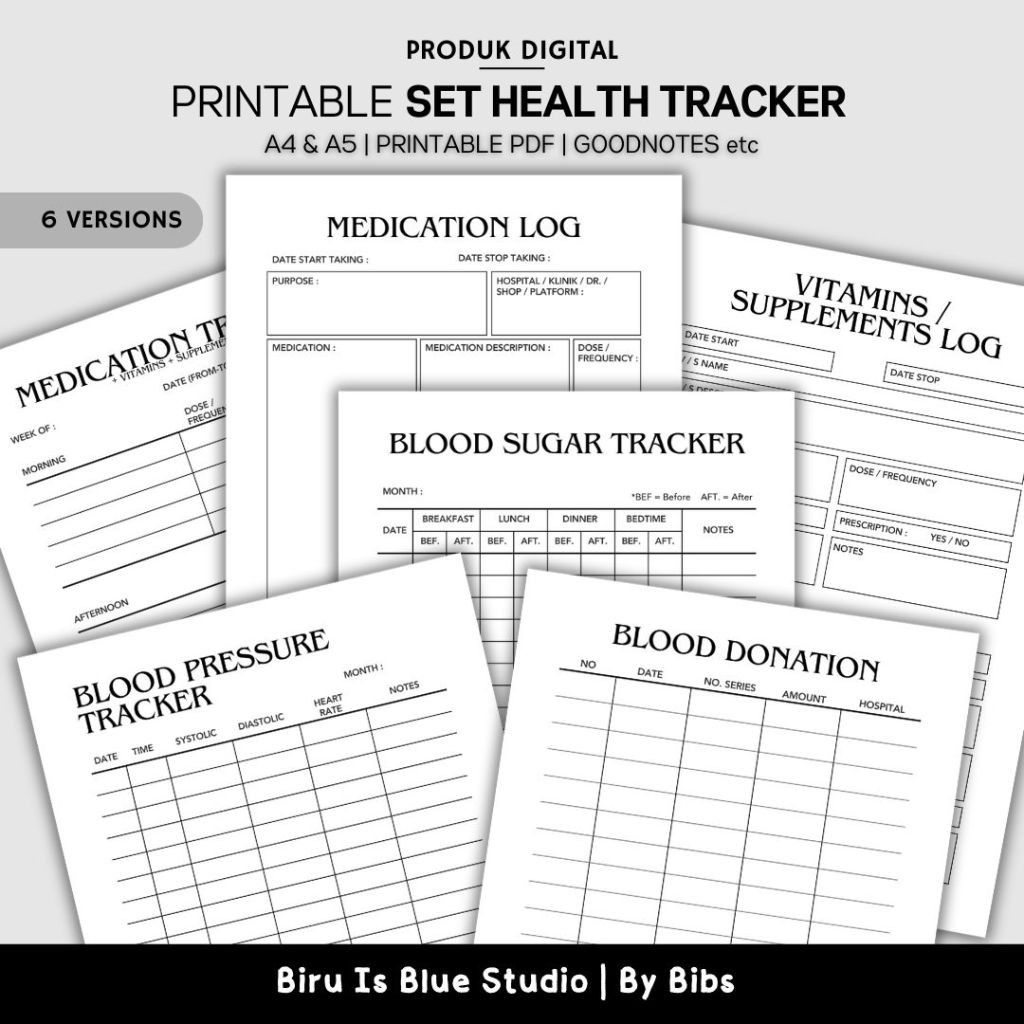 [pdf] Blood Pressure Tracker, Blood Sugar Tracker, Medication Log ...