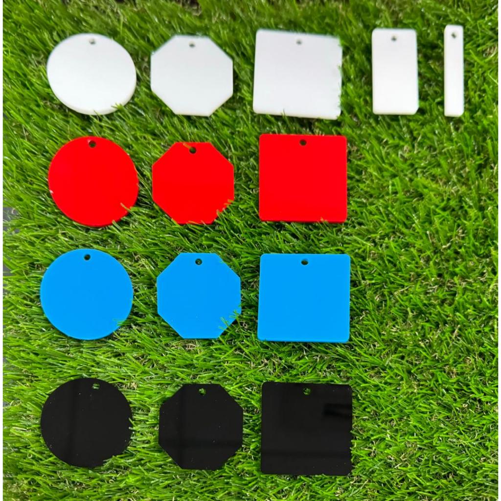 Acrylic Tag / Sheet (Casting) - (Round/Hexagon/Square/Rectangular/Slim ...