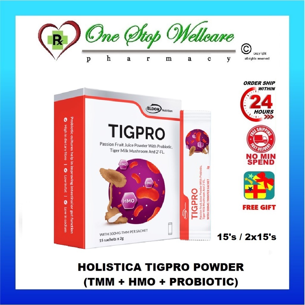 (EXTRA 2 GIFTS) ELDON TIGPRO POWDER (TMM + HMO + PROBIOTIC) 15'S / 2X15 ...