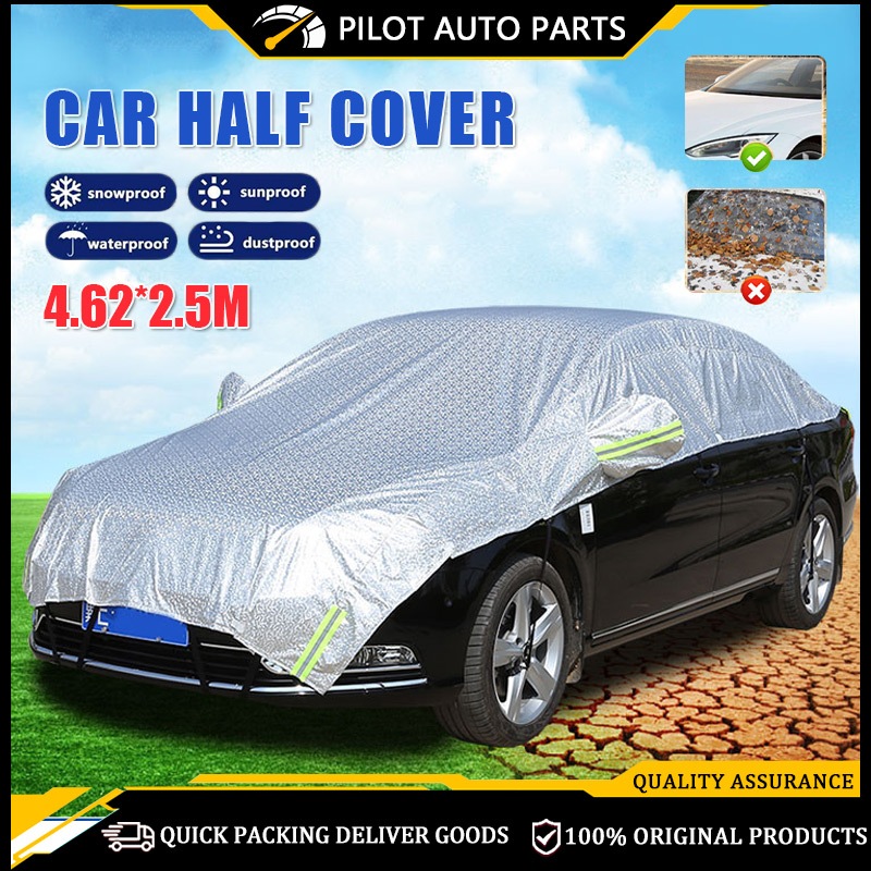 Car Sunshade Half Cover Car Cover Convenient Half Car Cover Aluminum ...