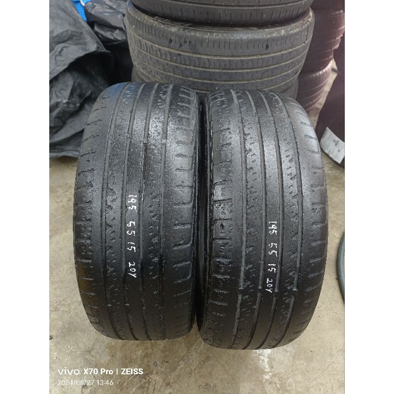 second Tyre trazano rp80 Thailand 2pcs/set 2020 year 1955515 195 55 15 ...