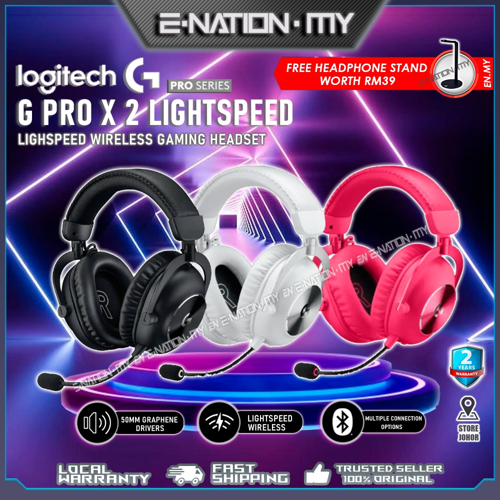 Logitech G Pro X 2 Lightspeed Bluetooth Wireless Gaming Headset [Free Headphone Stand] Shopee