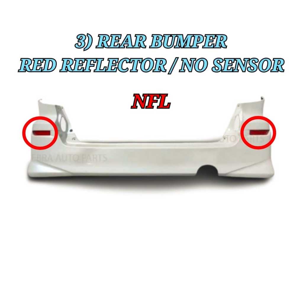 🇯🇵🇯🇵 Rear Bumper Bumper Belakang Toyota Alphard ANH10 06-08