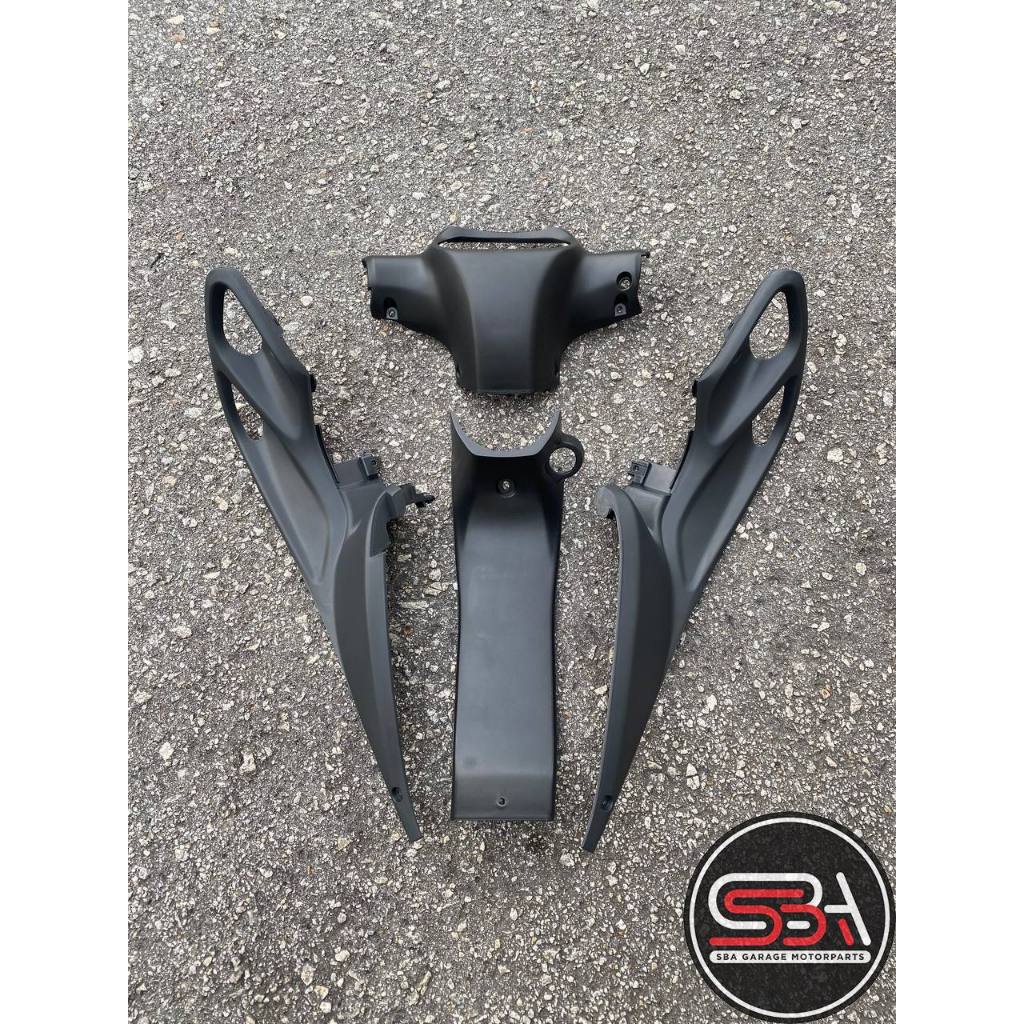 INNER COVER FOR YAMAHA 125Z ZR ORIGINAL HLY FULL SET BLACK MATTE 4 ...