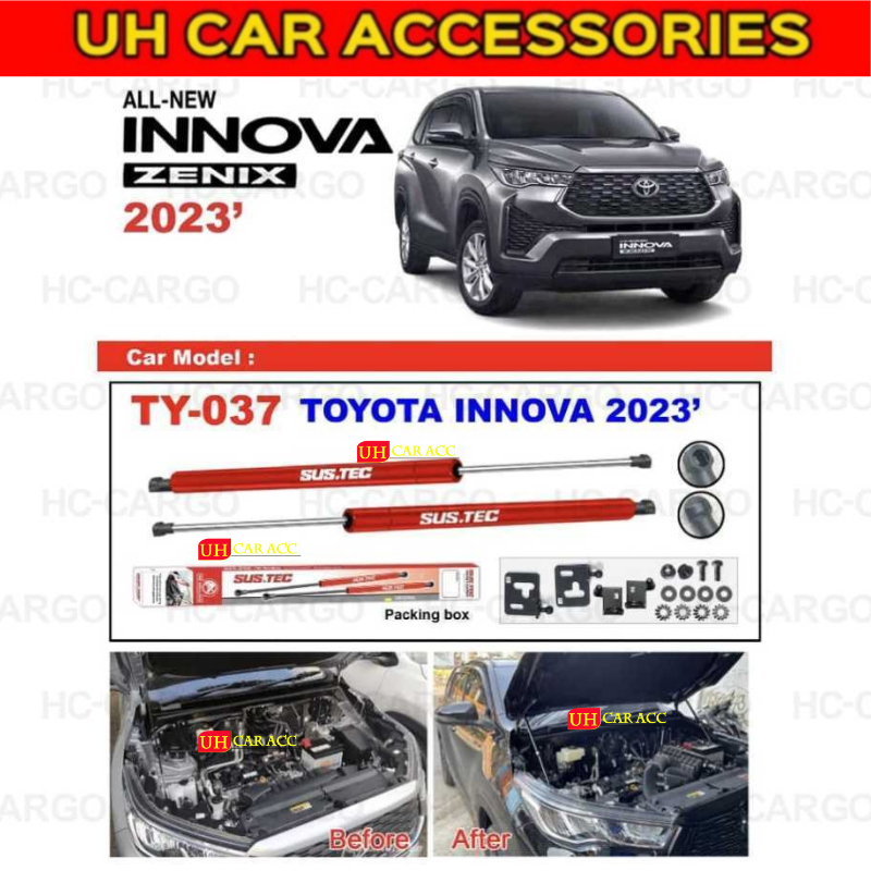 TOYOTA INNOVA ZENIX AG10 2023 - 2024 SUSTEC FRONT HOOD DAMPER BONNET ...