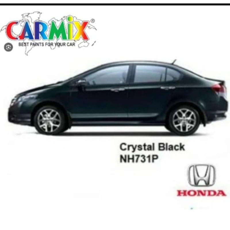 NH731P**CRYSTAL BLACK HONDA JAZZ/CITY/CIVIC 2K PAINT/FAST DRY/CAR