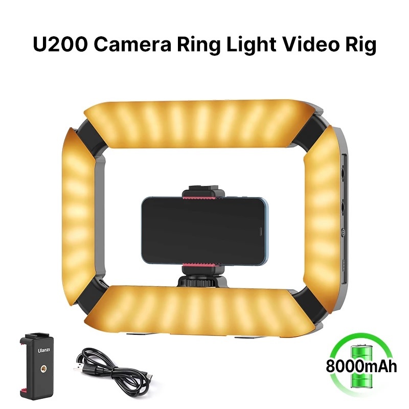 ULANZI U200 LED Video Light Ring Rig for Phone / Camera | Shopee Malaysia