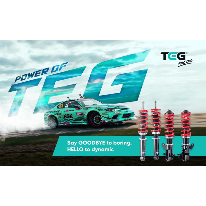 🔥BOLEH SERVICE🔥Toyota Vios 2023-2026 AC100 TEG RACING Adjustable ...