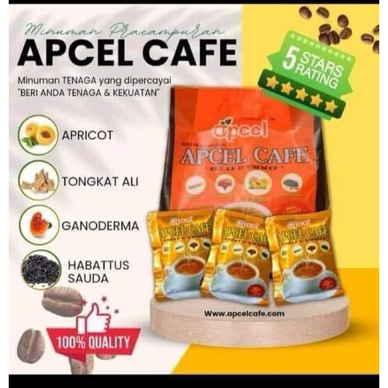 APCEL CAFE MINUMAN BERKHASIAT 💯% ORI BY HQ..setiap pembelian akan dapat ...