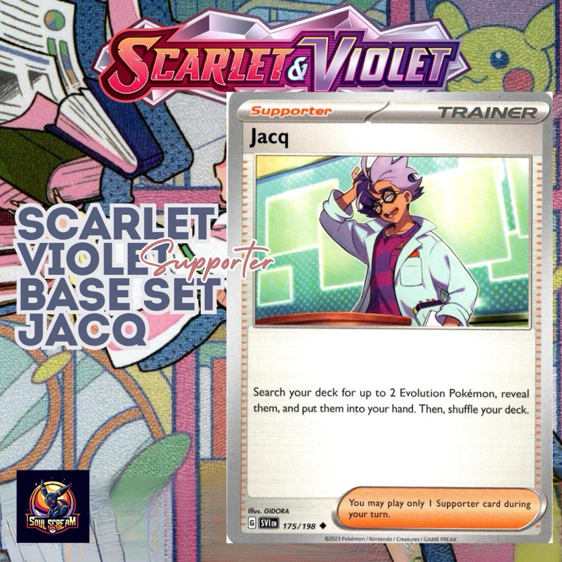 Pokemon TCG Jacq 175/198 Scarlet Violet Base Set | Shopee Malaysia