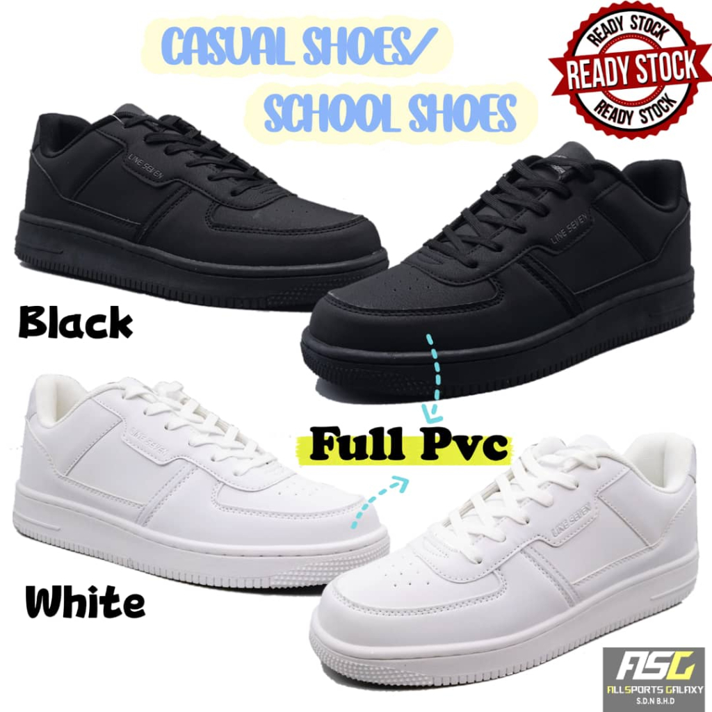 [Line Seven] Line7 L7 7977 Black Casual Shoe/Sports Shoe/School shoes ...