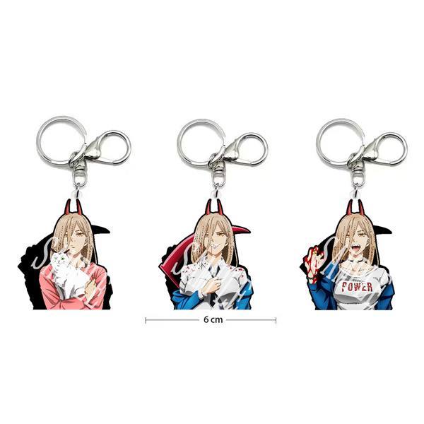 Anime Motion Keychains Waterproof Key chains Anya Goku Gojo Tanjiro ...
