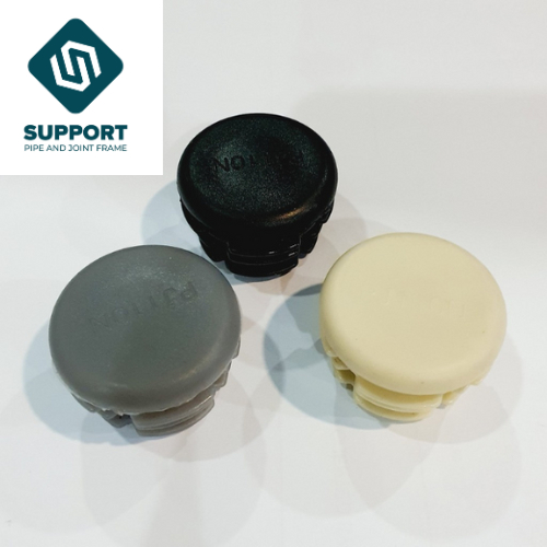 PJ-110 End Cap Ivory for abs coated stainless steel aluminum pipe 28mm ...
