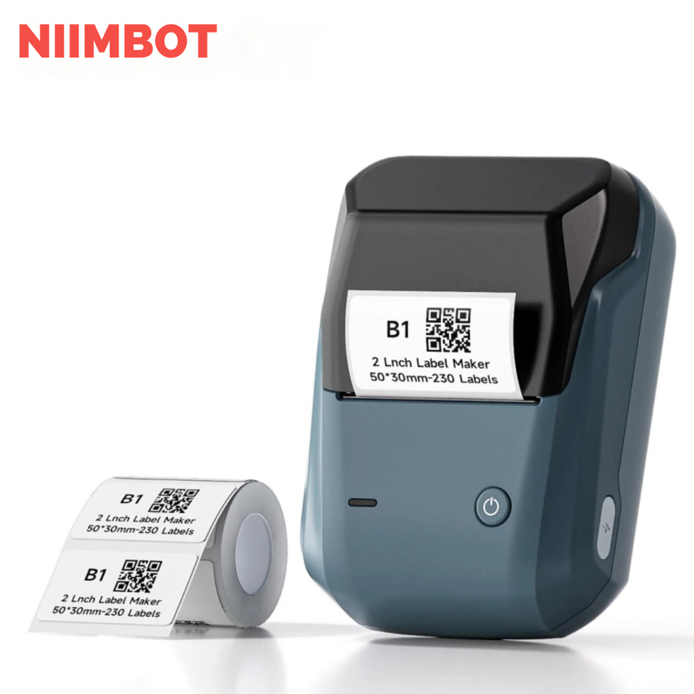 NIIMBOT B1 Portable Bluetooth Label Maker Thermal Printer Sticker Maker ...