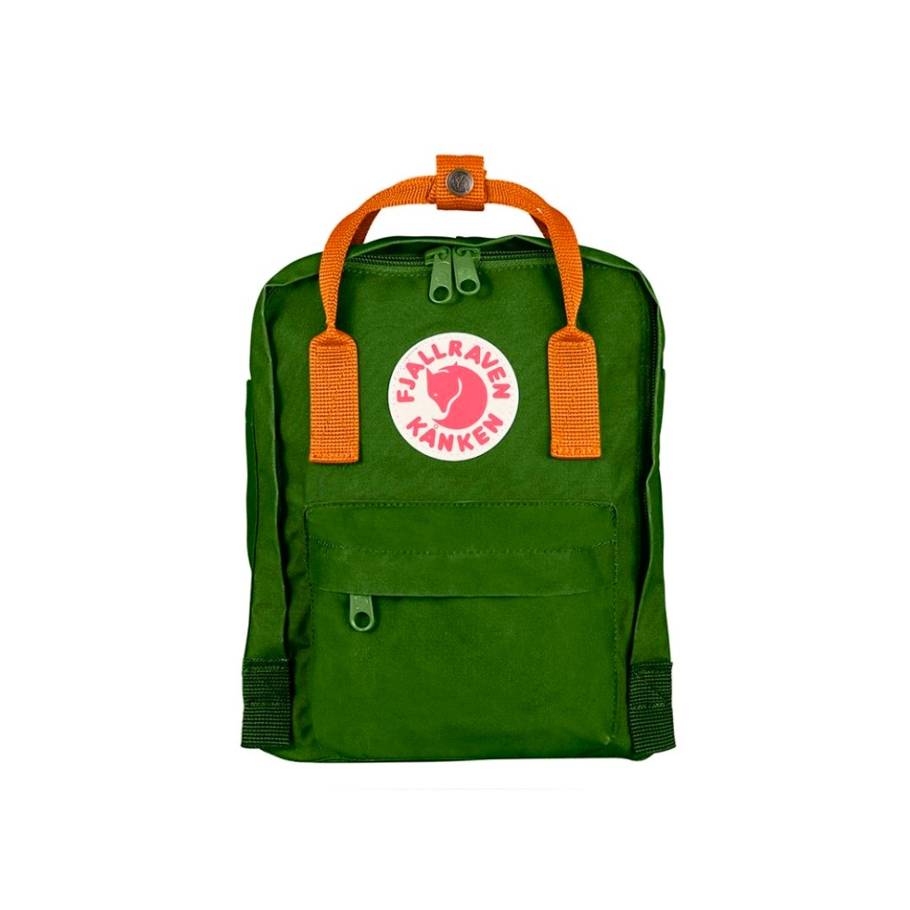 Fjallraven Kanken Mini Leaf Green Burnt Orange Shopee Malaysia