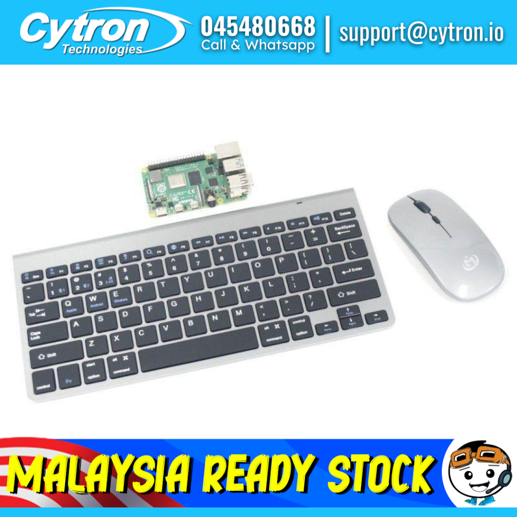 Wireless Keyboard Mouse Combo Rechargeable-Black