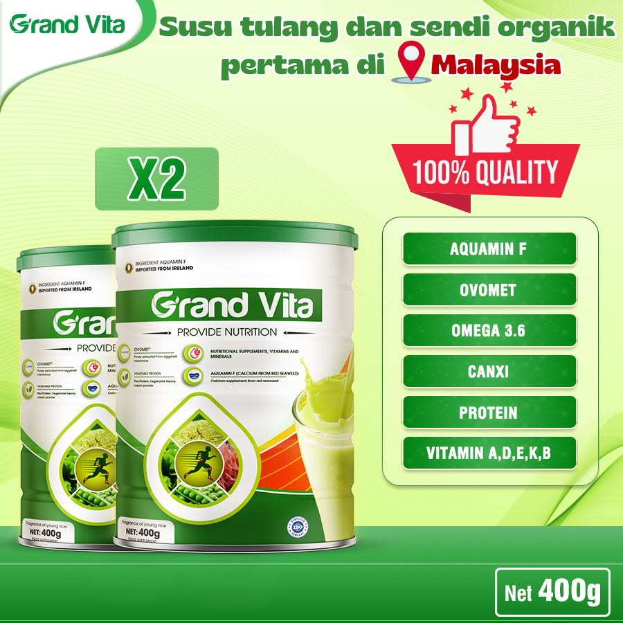 [GET PRO UP WEGHT GAIN MILK] Kombo 2 tin Grand Vita - Ovomet organik ...