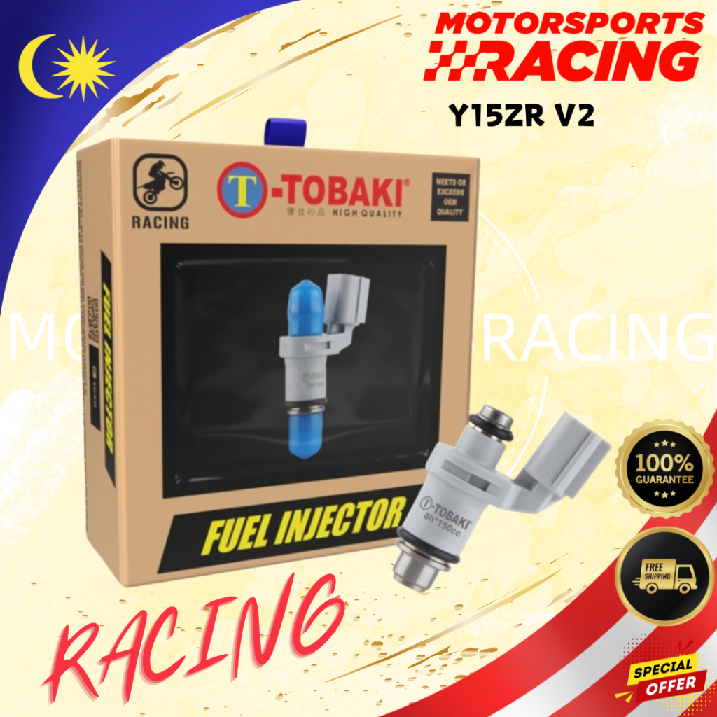 Y15ZR V2👈🏼 TOBAKI RACING FUEL INJECTOR 8/10/12 HOLE 150CC~300CC [READY ...