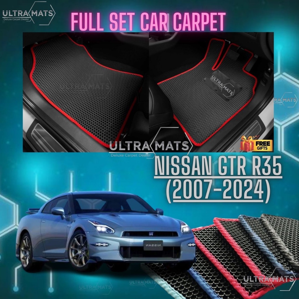 NISSAN GTR R35 (2007-2024)CAR MAT CAR FLOORMAT KARPET KERETA ULTRAMAT ...