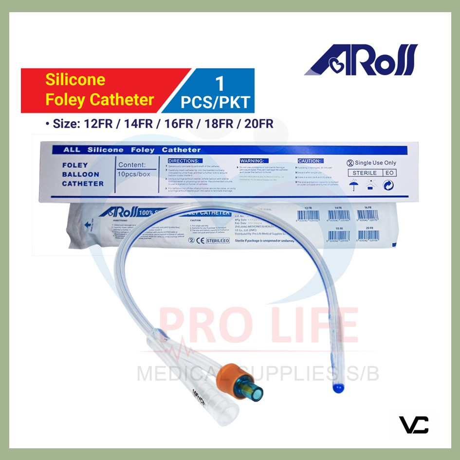 2 WAY STANDARD SILICONE FOLEY CATHETER (12FR/14FR/16FR/18FR) | Shopee ...