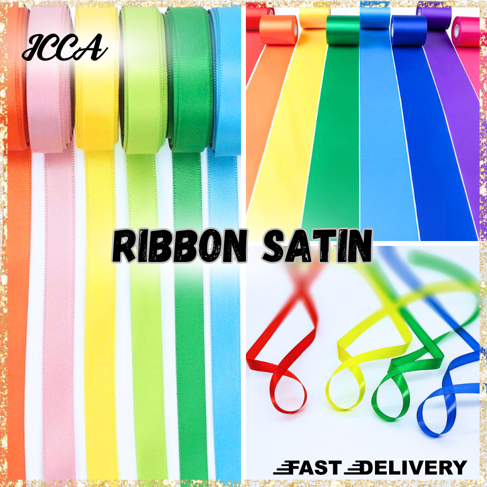 *1 Meter Length**1 Meter Panjang* 0.6-4cm Satin Ribbon 0.6-4厘米 缎带 彩带 丝带 ...