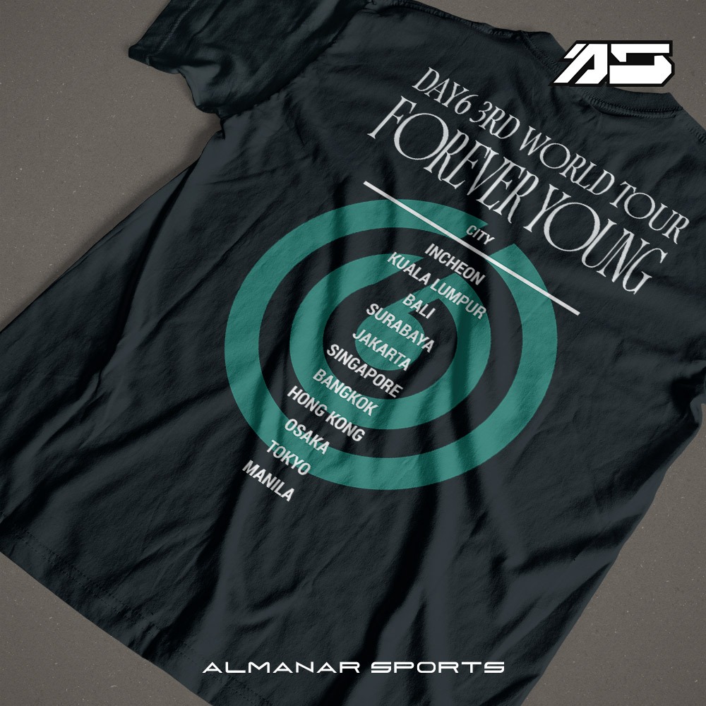 DAY6 CONCERT 3RD WORLD TOUR <FOREVER YOUNG> TSHIRT SHIRT BAJU T