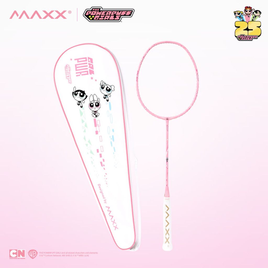 Maxx Powerpuff Girl Limited Edision Badminton Racket 6U,/G6 , 30 LBS ...