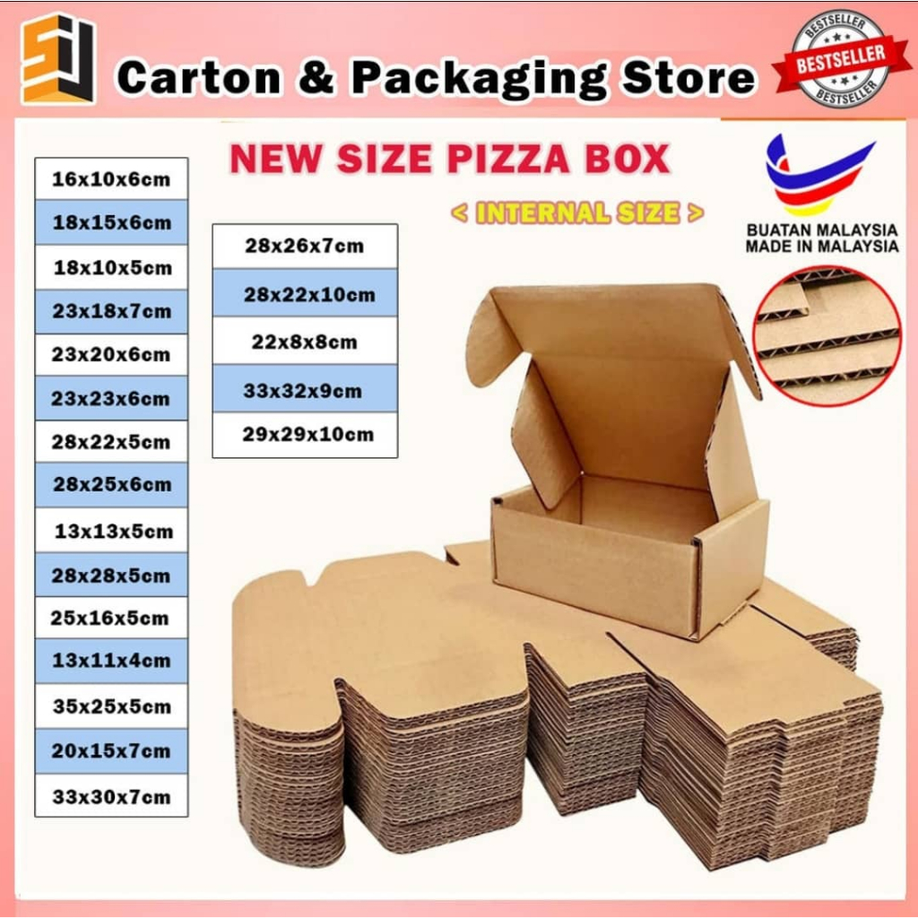 【Packaging Box】【Kotak】 Gift Box Pizza Box Mail Box Kotak Hantaran ...